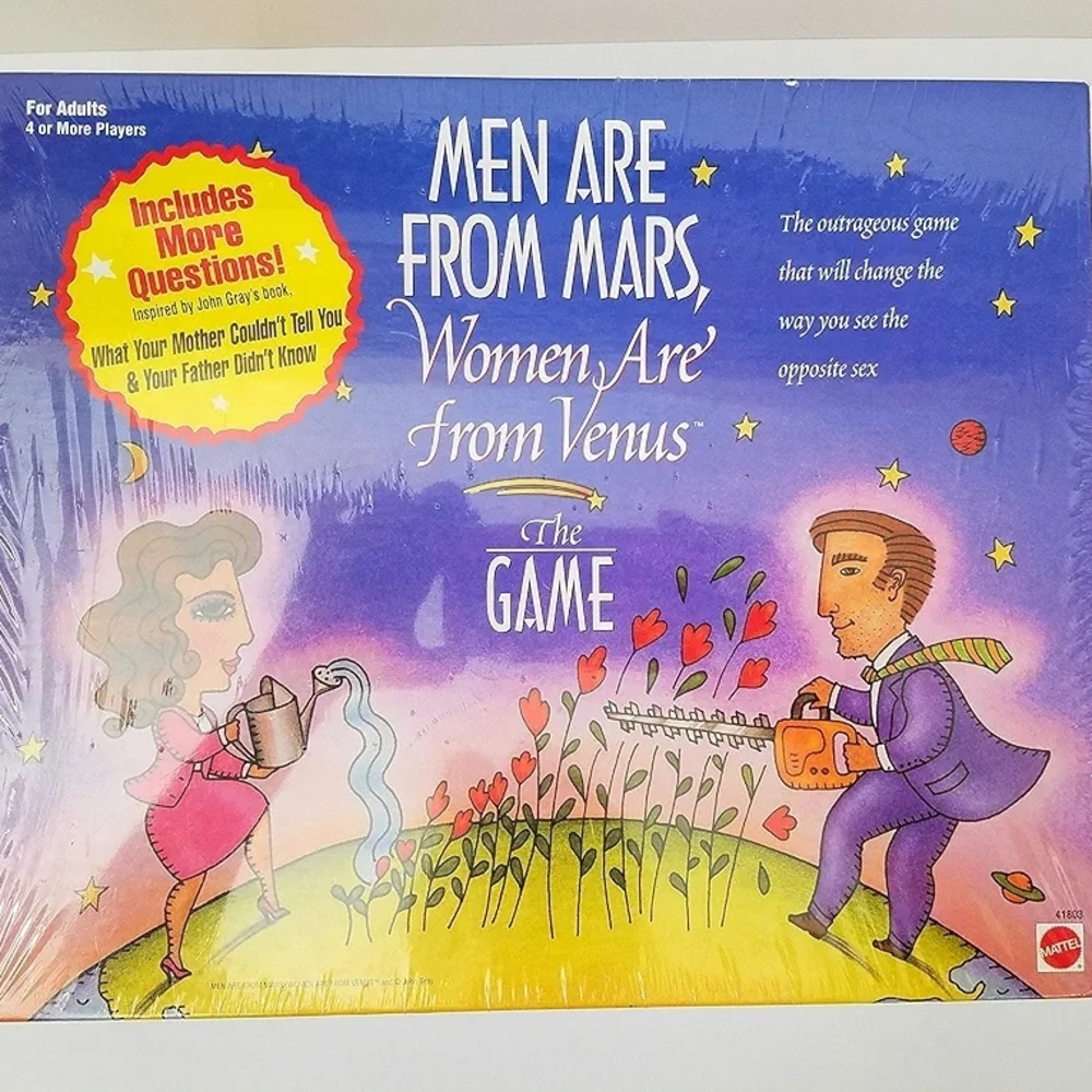 Mattel Men Are From Mars, Women Are From Venus Game - Purple